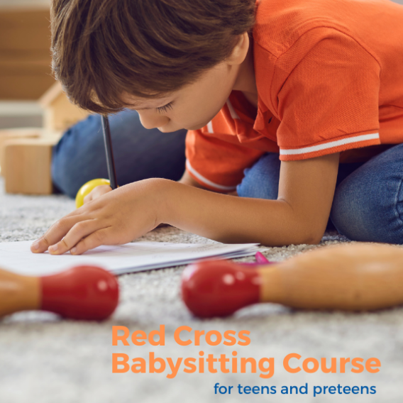 Red Cross Babysitting Workshop for teens and preteens.