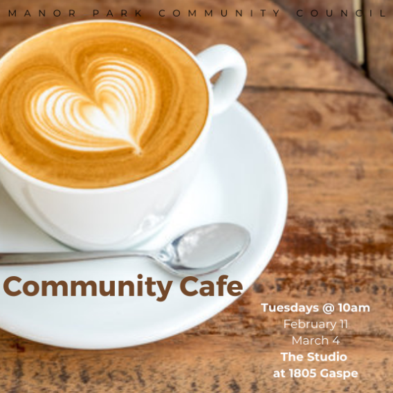 Community Cafe on February 11 and March 4